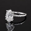 14K/18K Lab Grown Diamond Oval Halo Ring (0.44 ct tw) - BIS Hallmarked Gold