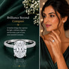 14K Lab Grown Diamond Oval Cluster Ring | IGI Certified