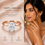14K/18K Solid Gold Oval-Cut Solitaire Diamond Ring, 1.75 Ct, VVS/E, IGI Certified, BIS Hallmarked