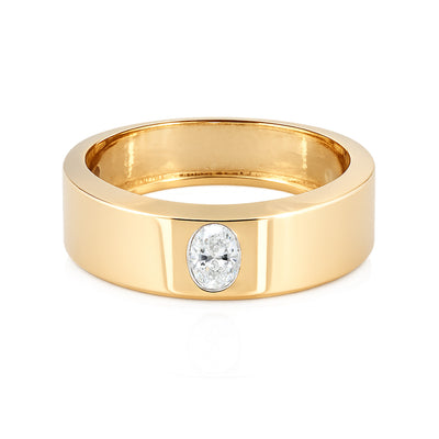 18K Lab Grown Diamond 0.18 Ct Round Solitaire Ring, VVS/E, IGI Certified - BIS Hallmarked Gold