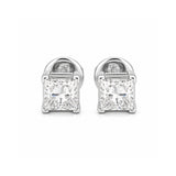 14K/18K Lab-Grown Diamond Solitaire Round Stud Earrings