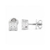 14K/18K Lab-Grown Diamond Solitaire Round Stud Earrings