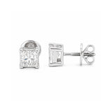 14K/18K Lab-Grown Diamond Solitaire Round Stud Earrings