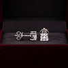 14K/18K Lab-Grown Diamond Solitaire Round Stud Earrings
