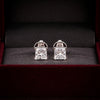 14K/18K Lab-Grown Diamond Solitaire Round Stud Earrings
