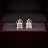 14K/18K Lab-Grown Diamond Solitaire Round Stud Earrings