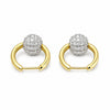 14K/18K Lab-Grown Diamond Round Drop Earrings