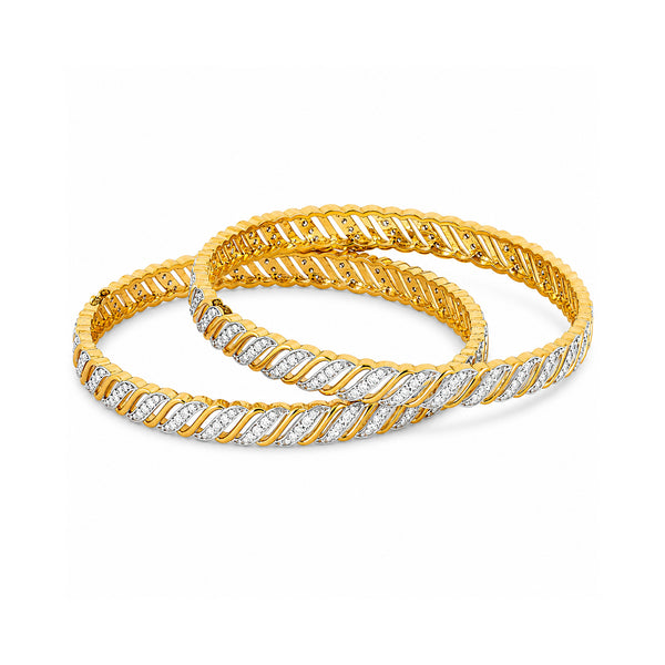 18K Lab Grown Diamond Tennis Bracelet – Round Cut, 2.72ct, BIS Hallmark Gold