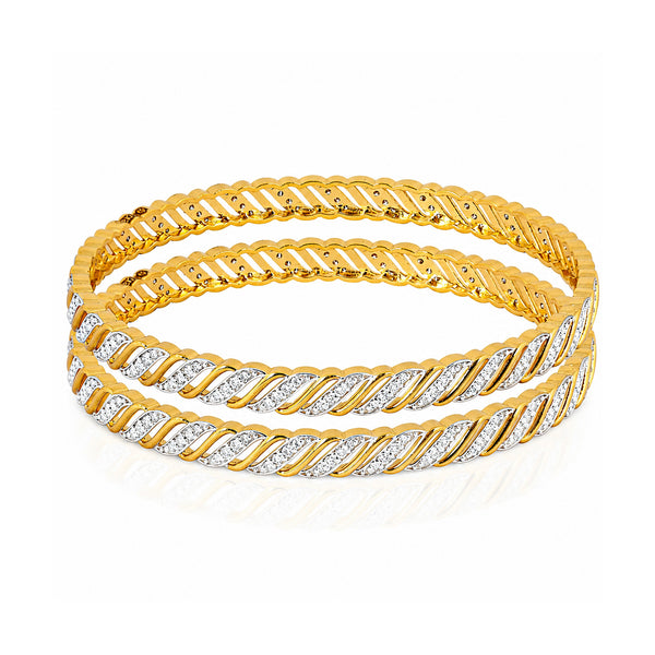 18K Lab Grown Diamond Tennis Bracelet – Round Cut, 2.72ct, BIS Hallmark Gold