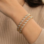 18K Lab Grown Diamond Tennis Bracelet – Round Cut, 2.72 Ct tw, VVS/E, IGI Certified, BIS Hallmark Gold