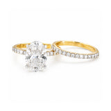 14K/18K Lab Grown Diamond Oval Cut Ring for Women