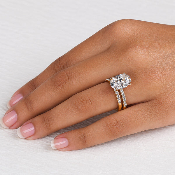 14K Lab Grown Diamond Round Pave Cluster Ring | IGI Certified