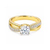 14K/18K Lab Grown Diamond Round Cut Ring for Women