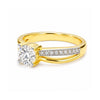 14K/18K Lab Grown Diamond Round Cut Ring for Women