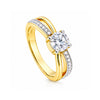 14K/18K Lab Grown Diamond Round Cut Ring for Women