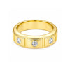 14K Lab Grown Diamond Round Three-Stone Ring | IGI Certified