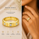 14K Lab Grown Diamond Round Three-Stone Ring | IGI Certified