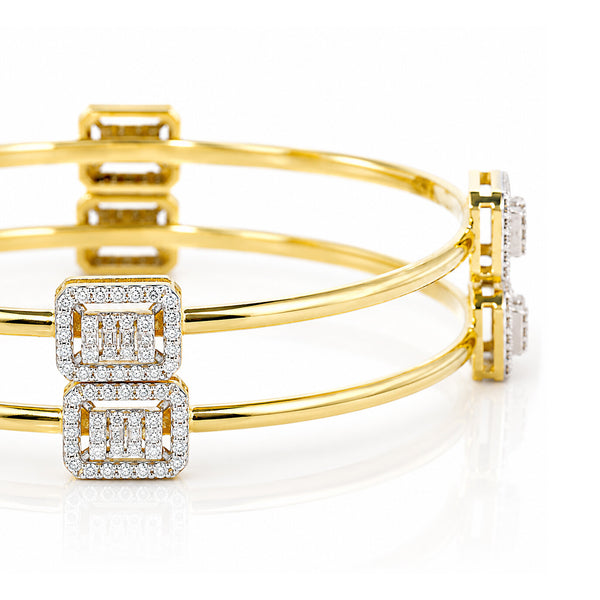 14K/18K Lab Grown Diamond Tennis Bracelet – Round Cut, 1.87ct, BIS Hallmark Gold
