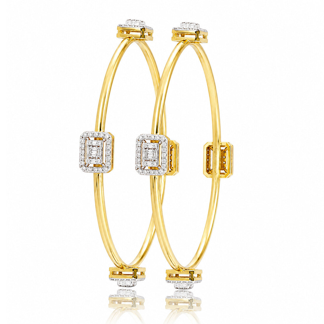 14K/18K Lab Grown Diamond Tennis Bracelet – Round Cut, 1.87ct, BIS Hallmark Gold