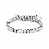 18K Lab Grown Diamond Tennis Bracelet – Round Cut, 5.4ct, BIS Hallmark Gold