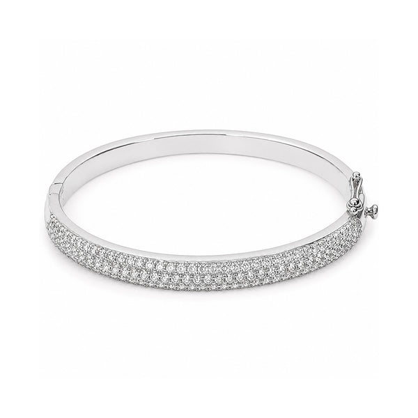 18K Lab Grown Diamond Tennis Bracelet – Round Cut, 3.26ct, BIS Hallmark Gold