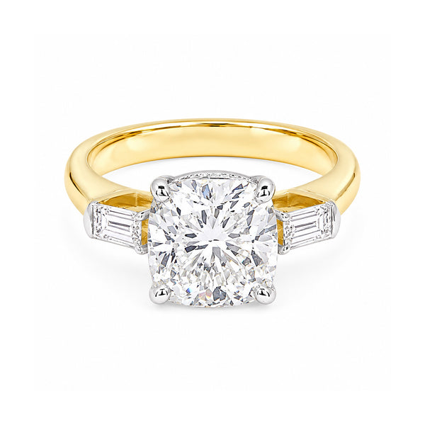 14K/18K Lab Grown Diamond Round Cut Ring for Women