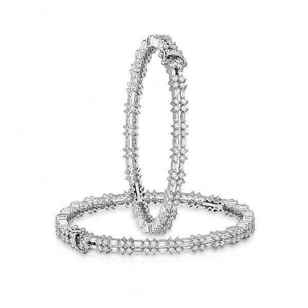 14K/18K Lab Grown Diamond Tennis Bracelet – Round Cut, 7ct, BIS Hallmark Gold