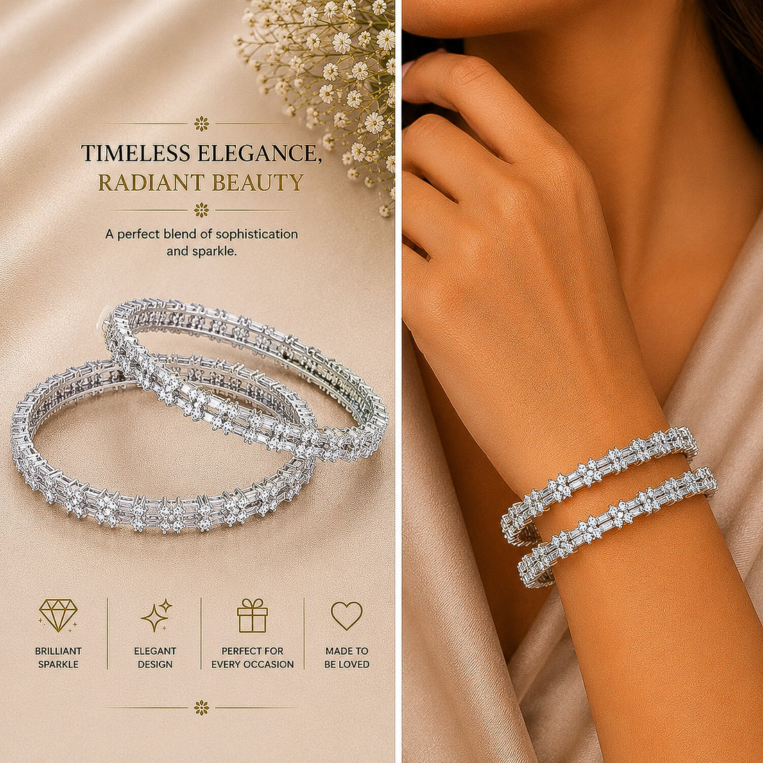 14K/18K Lab Grown Diamond Tennis Bracelet – Round Cut, 7ct, BIS Hallmark Gold