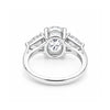18K Lab Grown Diamond Oval Halo Ring (0.67 ct tw) - BIS Hallmarked Gold