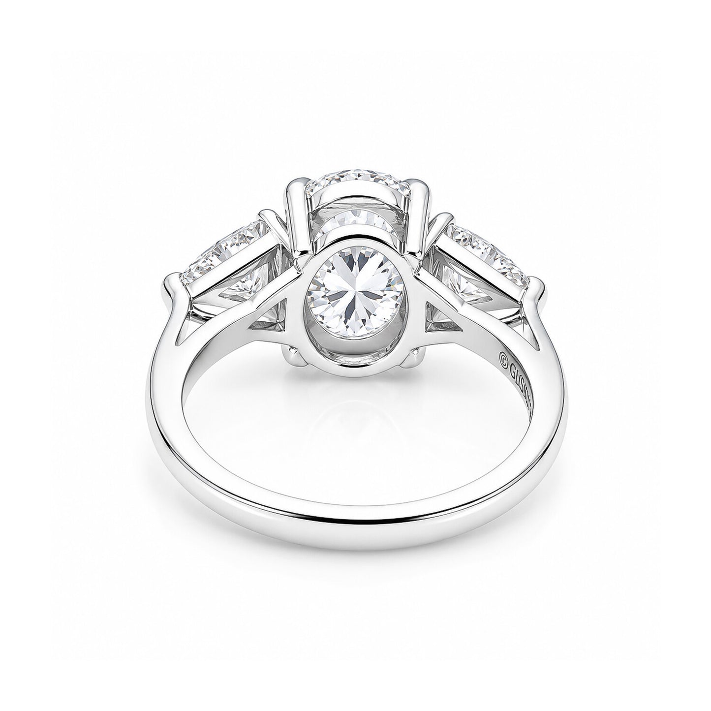 18K Lab Grown Diamond Oval Halo Ring (0.67 ct tw) - BIS Hallmarked Gold
