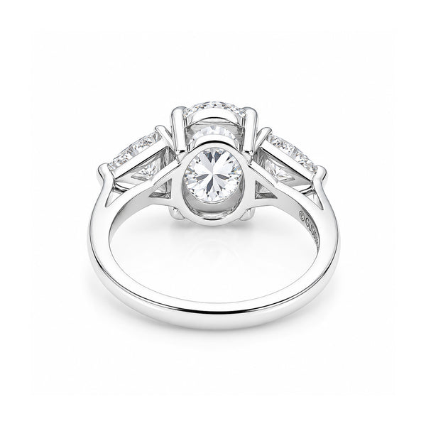 18K Lab Grown Diamond Oval Halo Ring (0.67 ct tw) - BIS Hallmarked Gold