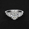 18K Lab Grown Diamond Oval Halo Ring (0.67 ct tw) - BIS Hallmarked Gold