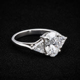 18K Lab Grown Diamond Oval Halo Ring (0.67 ct tw) - BIS Hallmarked Gold