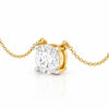14K/18K Gold Minimalist Diamond Accent Pendant Necklace