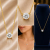 14K/18K Gold Minimalist Diamond Accent Pendant Necklace