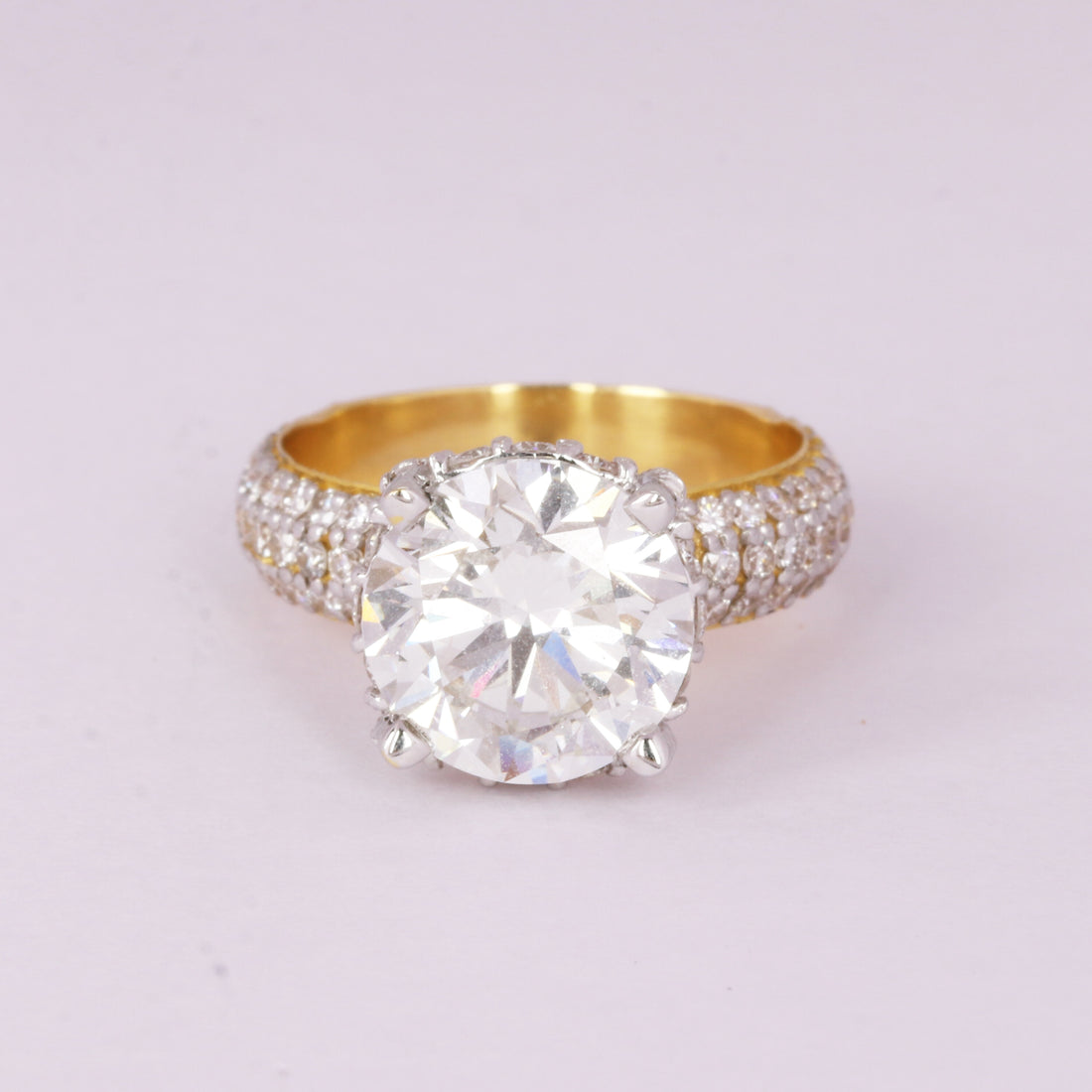 14K Lab Grown Diamond Round Solitaire Ring | IGI Certified