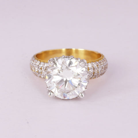 14K Lab Grown Diamond Round Solitaire Ring | IGI Certified