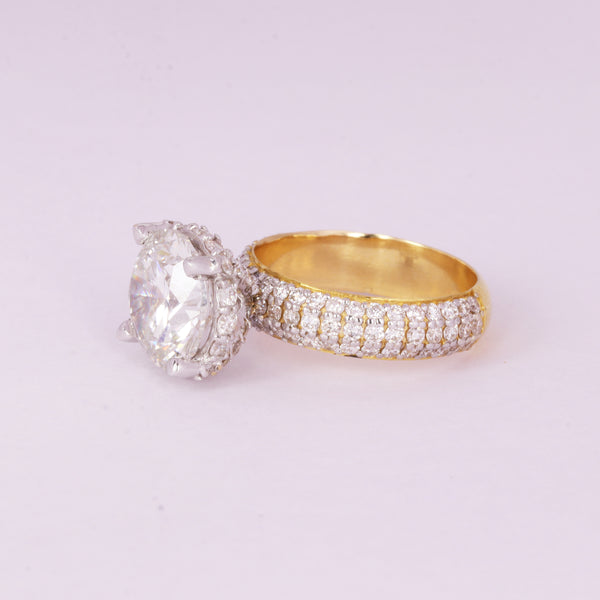 14K Lab Grown Diamond Round Solitaire Ring | IGI Certified