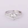 14K Lab Grown Diamond Round Petite Halo Ring | IGI Certified
