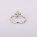 14K Lab Grown Diamond Round Petite Halo Ring | IGI Certified