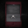 14K Lab Grown Diamond Round Petite Halo Ring | IGI Certified
