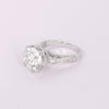 14K Lab Grown Diamond Round-Cut Pave Halo Cluster Ring