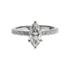 18K Lab Grown Diamond Emerald Cut Ring for Women