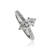 18K Lab Grown Diamond Emerald Cut Ring for Women