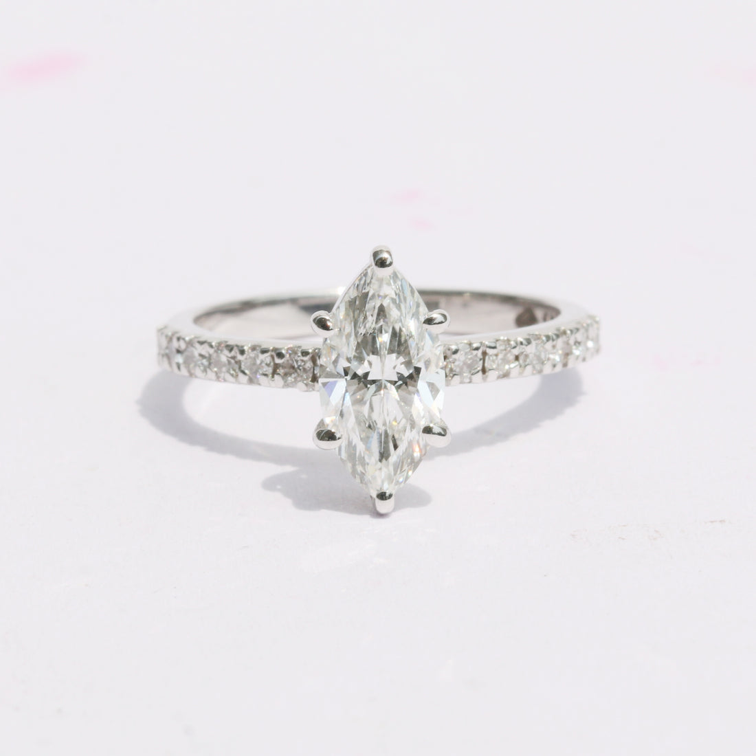 14K/18K Lab Grown Diamond Fancy Halo Ring (0.24 ct tw) - BIS Hallmarked Gold
