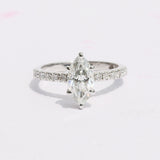 14K/18K Lab Grown Diamond Fancy Halo Ring (0.24 ct tw) - BIS Hallmarked Gold