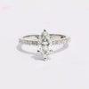 18K Lab Grown Diamond Emerald Cut Ring for Women