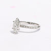 18K Lab Grown Diamond Emerald Cut Ring for Women