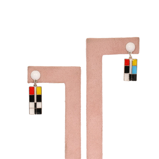 18K Lab-Created Black Onyx Fancy Drop Earrings