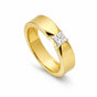 18K Solid Gold Plain Band Ring - Minimalist Stackable, BIS Hallmarked